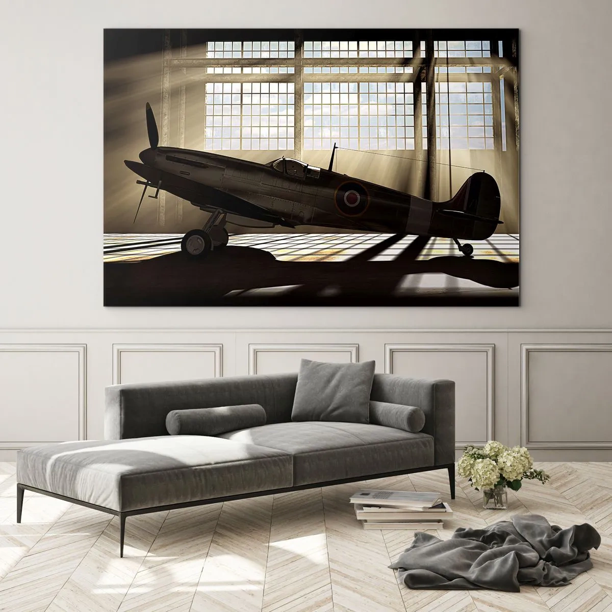 Obraz na skle - Bojovníkov odpočinok - 70x50cm - Odpočinok bojovníka - Moderná nástenná dekorácia do obývacej izby a spálne ARTTOR