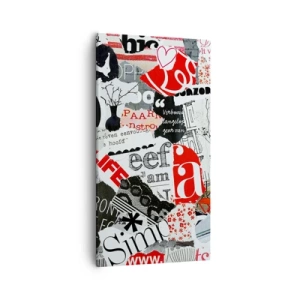 Obraz na plátne - Hipsterská koláž - 55x100 cm