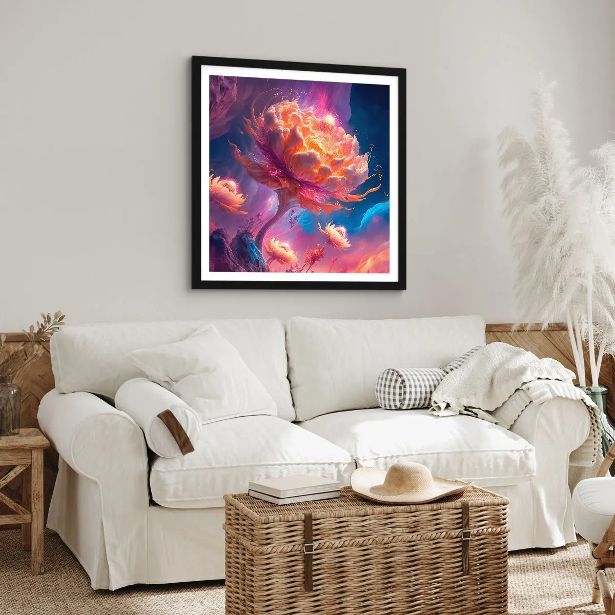 Plagát v čiernom ráme - Iný svet - 40x40 cm