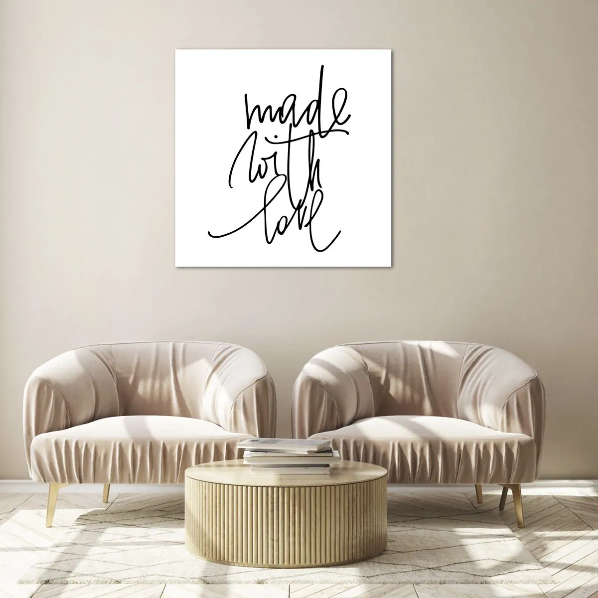 Obraz na skle - Najlepšia značka - 60x60 cm