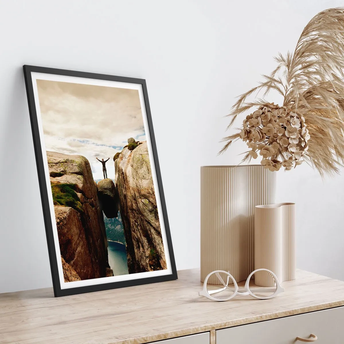 Plagát v čiernom ráme - Ako sa cítim?! - 30x40 cm