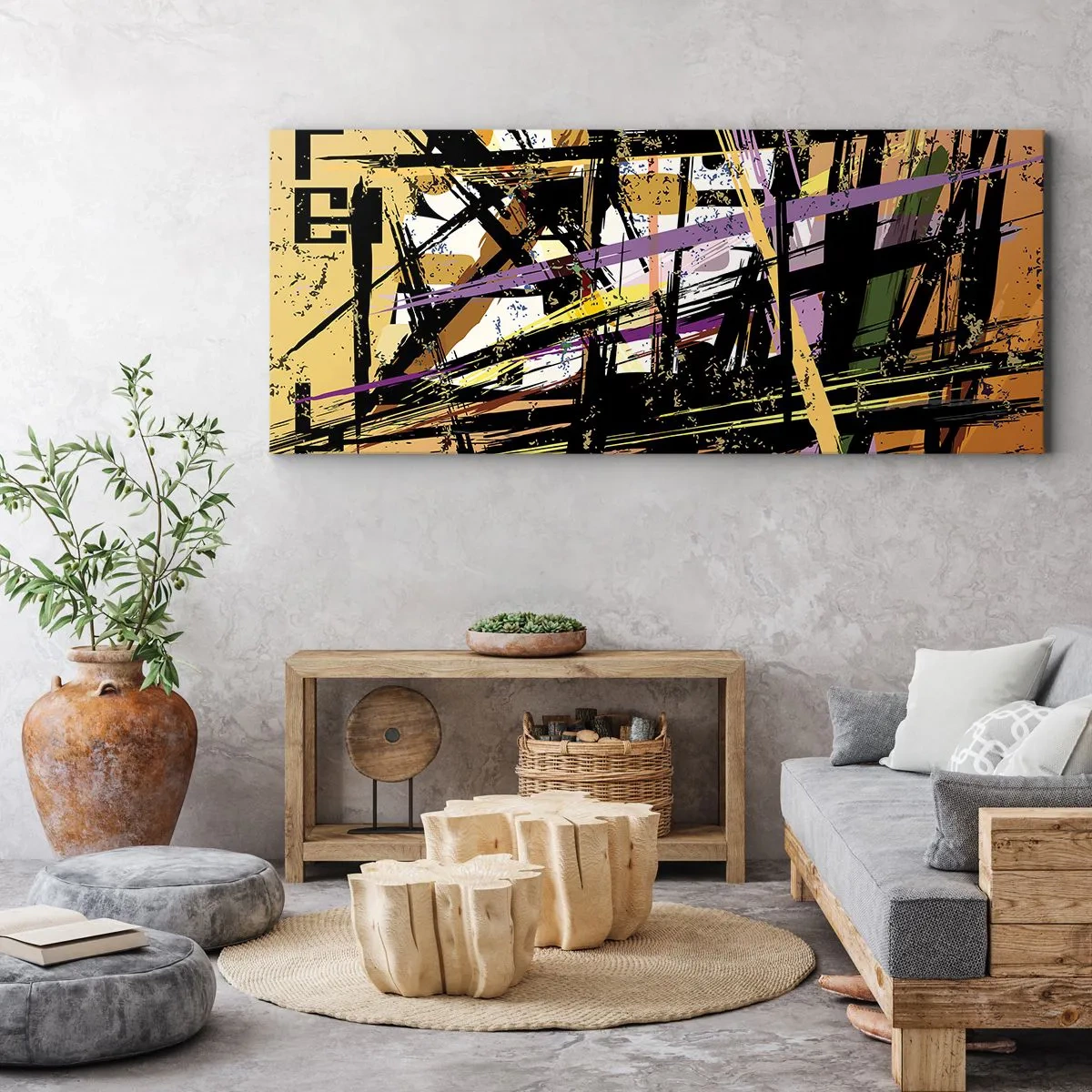 Obraz na plátne - Ostrý rez - 90x30 cm