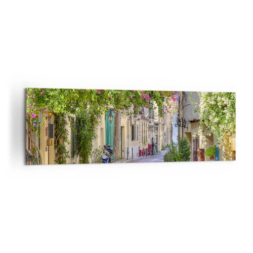 Obraz na plátne - Kvitnúce zákutie - 160x50 cm