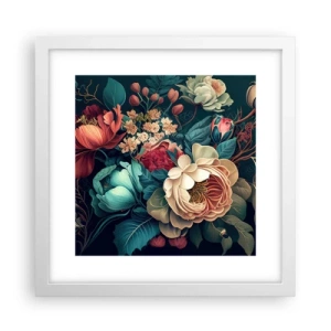 Plagát v bielom ráme - Pôvab 19. storočia - 30x30 cm