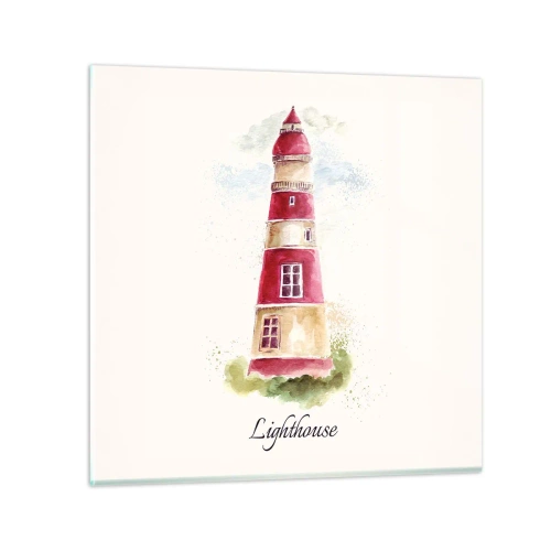 Obraz na skle - Tu je vždy počasie - 70x70 cm