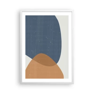 Plagát v bielom ráme - Ovály a vplyvy - 50x70 cm