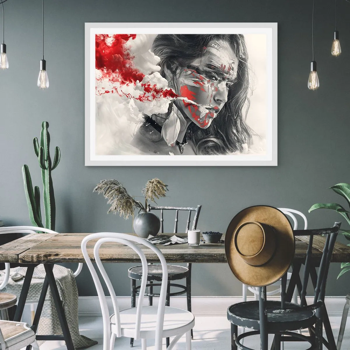 Plagát v bielom ráme - V škárach absurdity - 70x50 cm