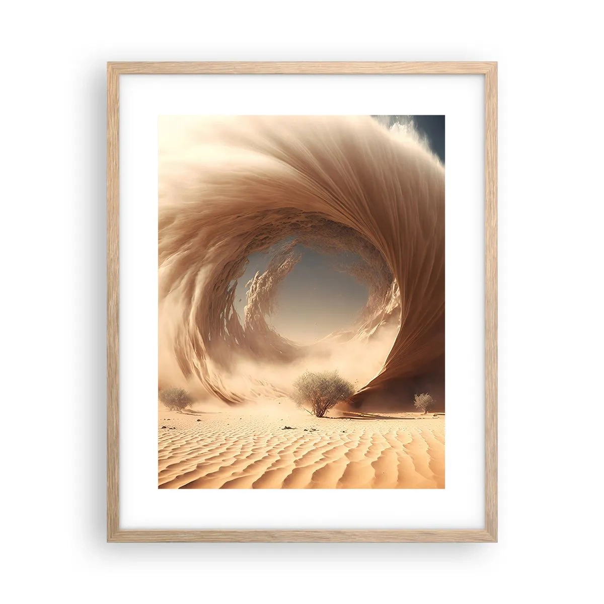 Plagát v ráme zo svetlého duba - Otvorený portál - 40x50 cm