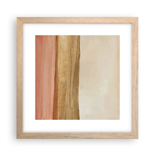 Plagát v ráme zo svetlého duba - Vertikálna kompozícia - 30x30 cm