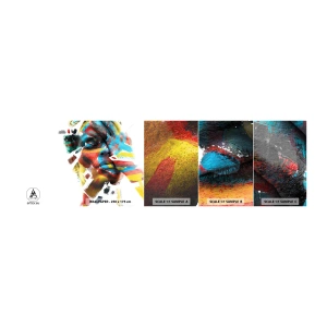 Vzorka Fototapeta Standard Eco - Pestrá osobnosť - Abstrakcia, Kus, Grafika - 100x30 cm