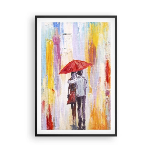 Plagát v čiernom ráme - Nech prší ďalej - 61x91 cm