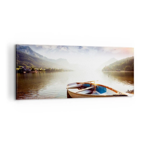 Obraz na plátne - Pri veľkej a čistej vode - 100x40 cm