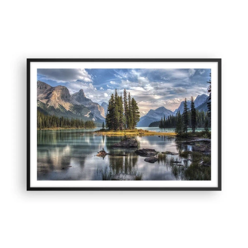 Plagát v čiernom ráme - Pri veľkej a čistej vode… - 91x61 cm