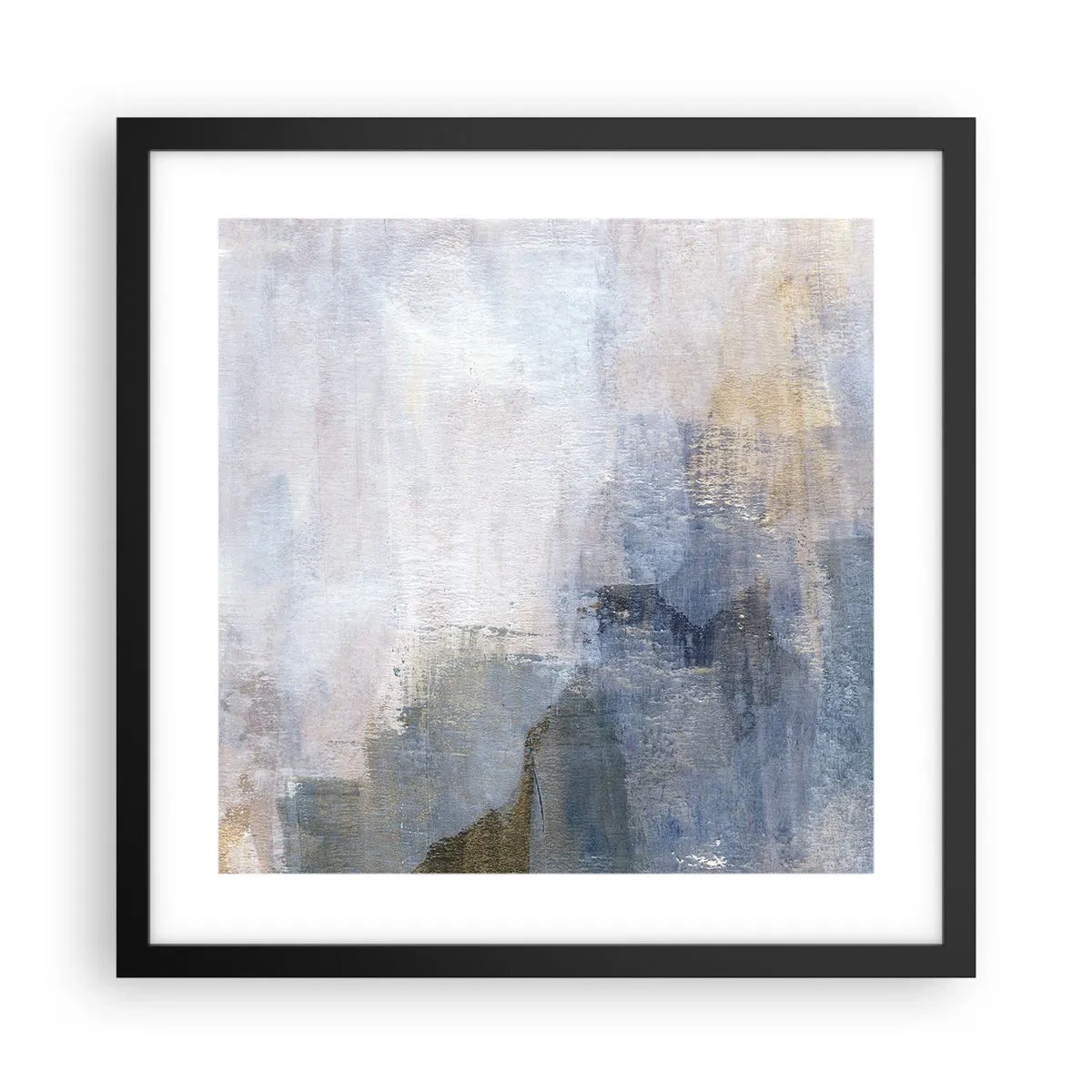 Plagát v čiernom ráme - Tóny a akordy farieb - 40x40 cm