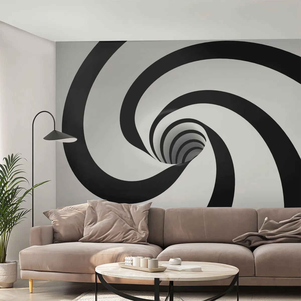 Samolepiaca Fototapeta Deluxe Sticker - Podľahnúť víru? - Abstrakcia, 3D, Vortex - 250x175 cm