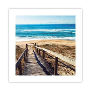 Plagát - Bež! - 40x40 cm