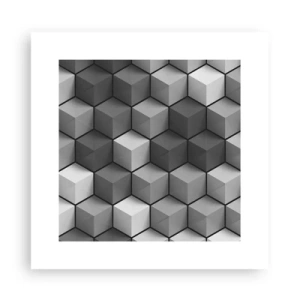 Plagát - Kubistické puzzle - 30x30 cm