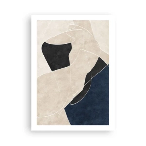 Plagát - Abstraktná kompozícia – kontrast farieb - 50x70 cm
