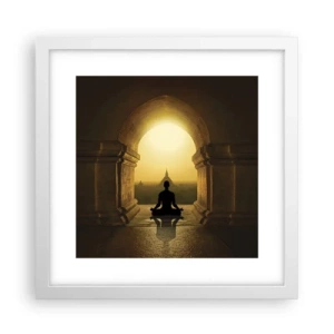 Plagát v bielom ráme - Plná harmónia - 30x30 cm