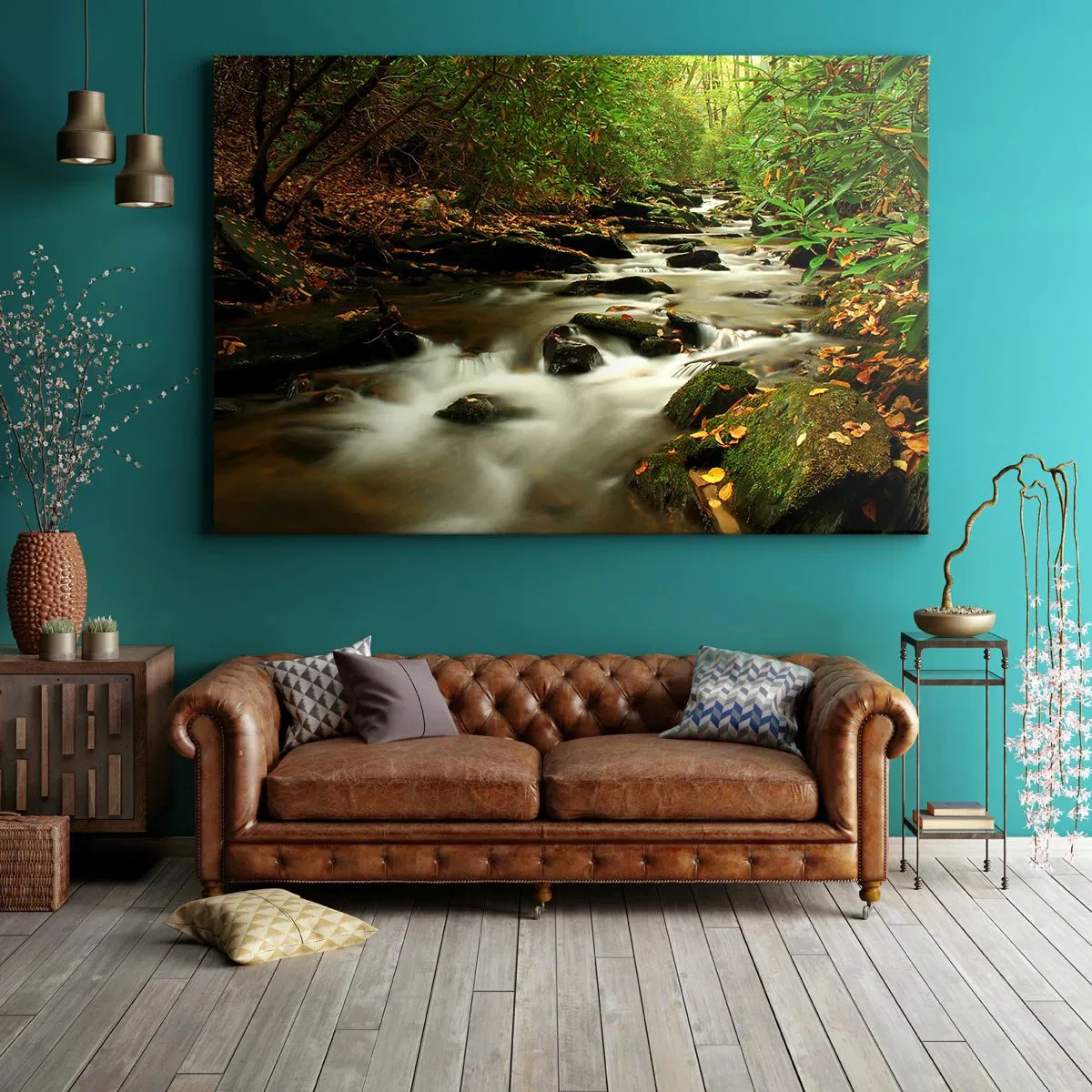 Obraz na plátne - Ako tekuté striebro - 100x70 cm