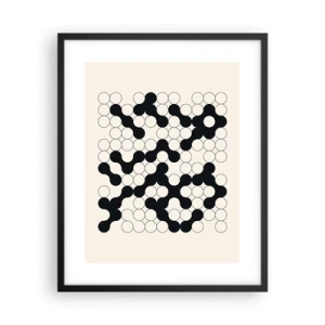 Plagát v čiernom ráme - Čínska hra – variácia - 40x50 cm