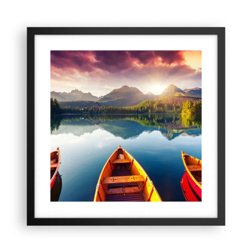 Plagát v čiernom ráme - Nič proti prírode - 40x40 cm