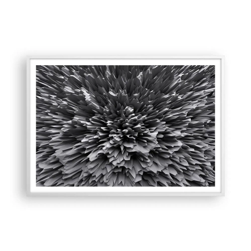 Plagát v bielom ráme - Ostrejšie to už nebude - 100x70 cm