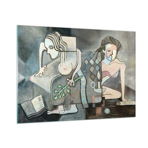 Obraz na skle - Mozaika ducha a hmoty - 100x70 cm