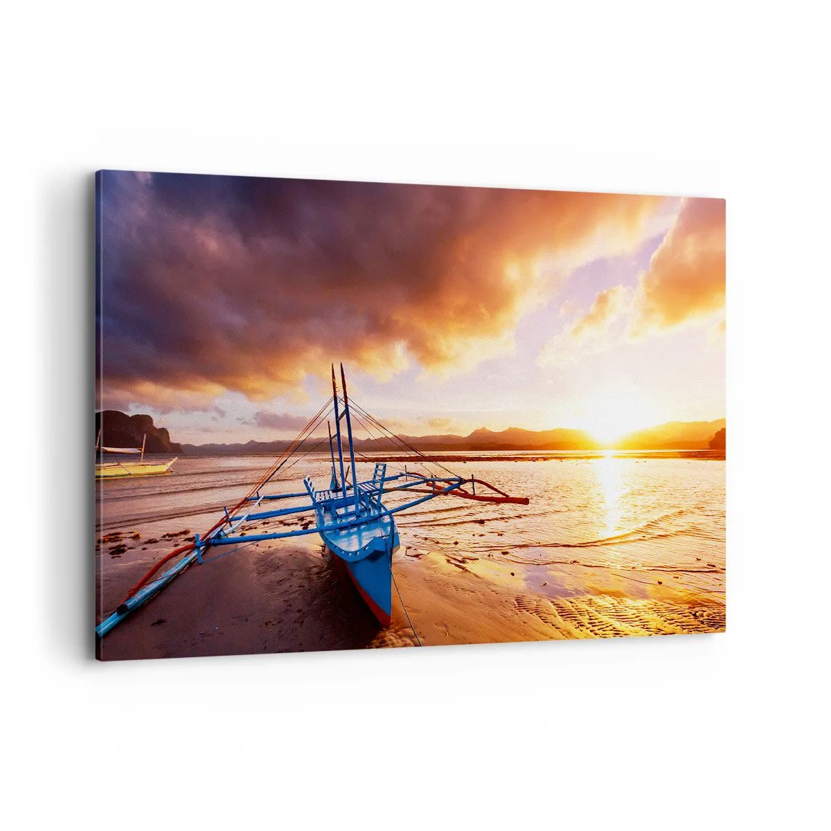 Obraz na plátne - Po celom dni sa natiahnuť na piesku - 120x80 cm