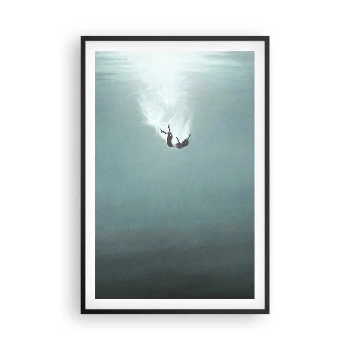 Plagát v čiernom ráme - V objatí oceánu - 61x91 cm