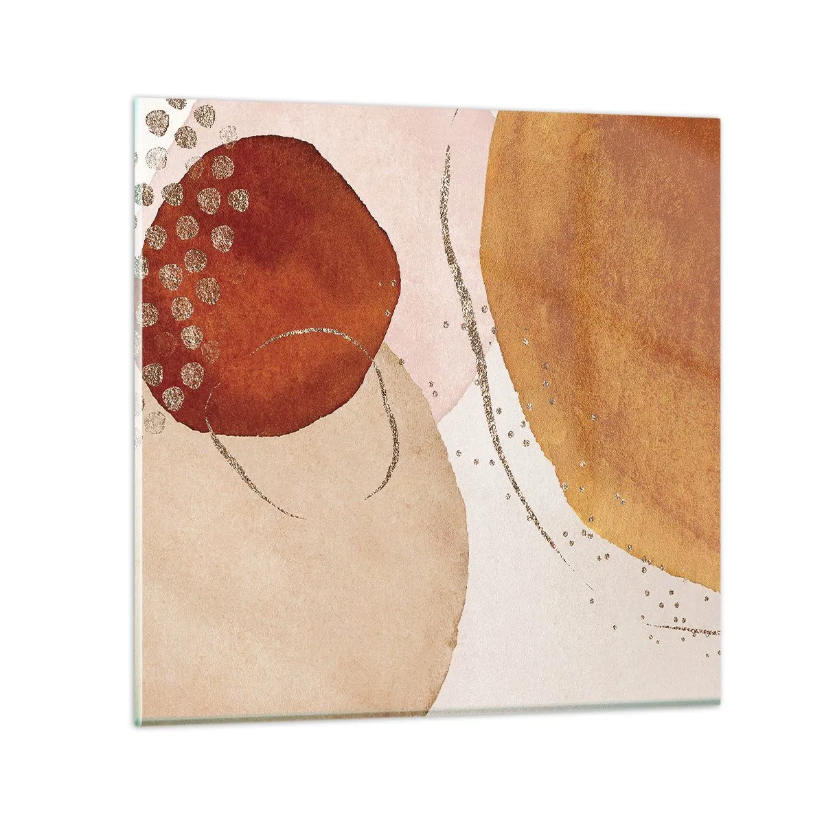 Obraz na skle - Zaoblenie a pohyb - 60x60 cm