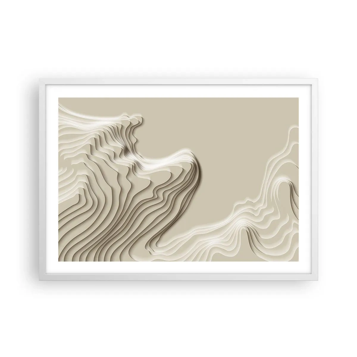 Plagát v bielom ráme - Topografia umenia - 70x50 cm