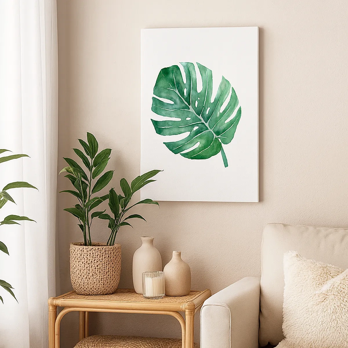 Obraz na plátne - Zelený koncept - 50x70 cm