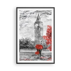 Plagát v čiernom ráme - Vzrušujúci deň - 61x91 cm