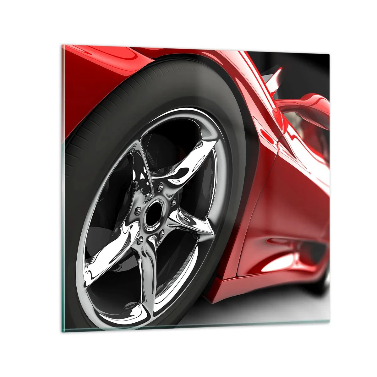 Obraz na skle - Vytvorený pre rýchlosť - 60x60 cm