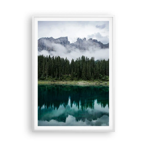 Plagát v bielom ráme - Ticho, ticho, neprebuďme spiacu vodu…. - 70x100 cm