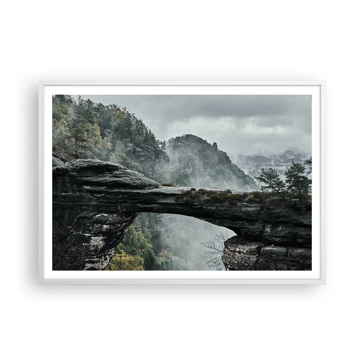 Plagát v bielom ráme - Dobrodružstvo práve začína - 100x70 cm