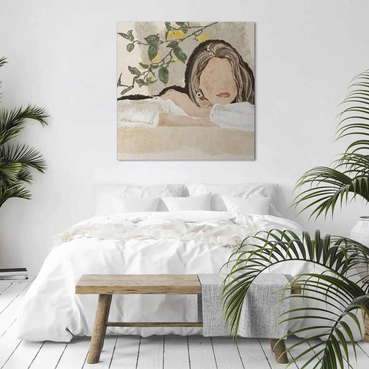 Obraz na plátne - Kráska z juhu - 60x60 cm