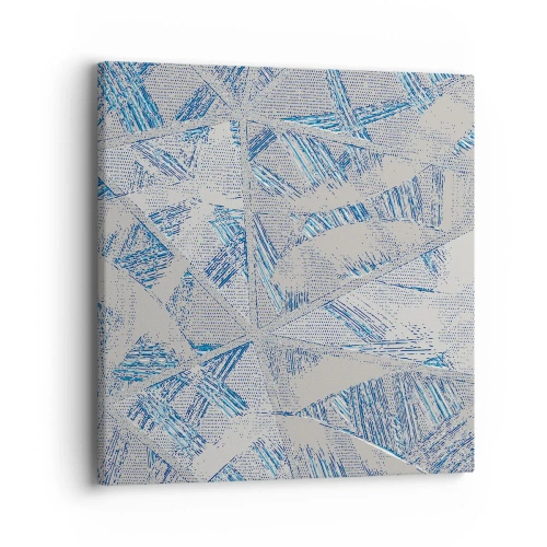Obraz na plátne - V šedo-modrom labyrinte - 40x40 cm