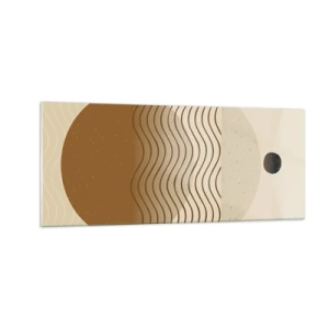 Obraz na skle - O pôvode geometrických obrazcov - 100x40 cm