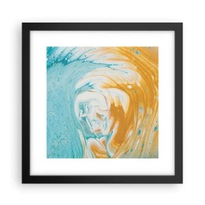 Plagát v čiernom ráme - Pastelový vír - 30x30 cm