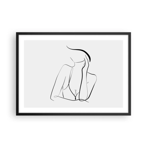 Plagát v čiernom ráme - Na vlne snov - 70x50 cm