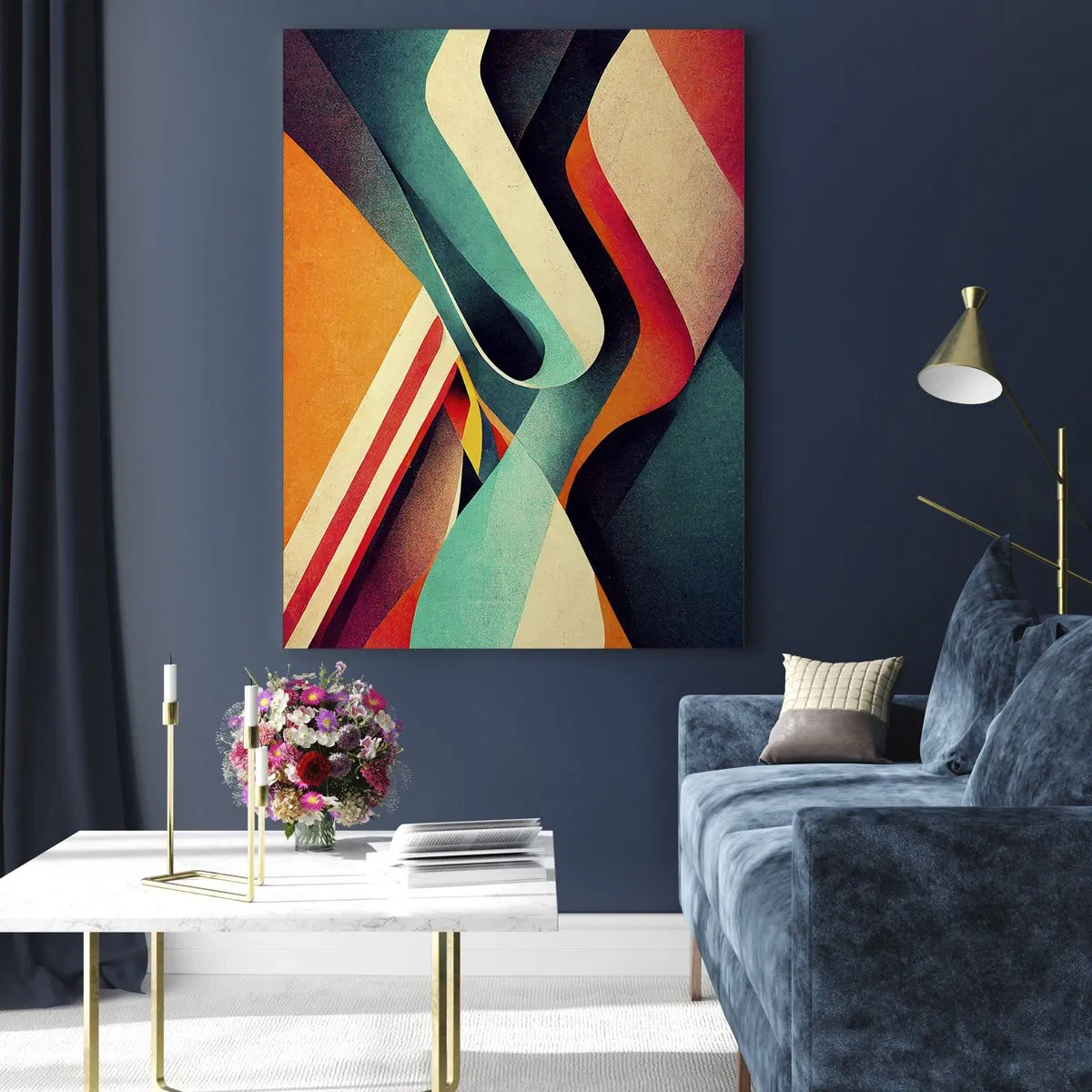 Obraz na skle - Intenzívna kompozícia - 70x100 cm