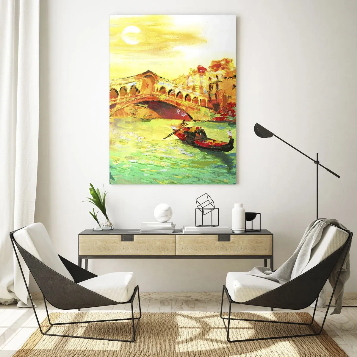 Obraz na skle - Púť zamilovaných - 50x70 cm