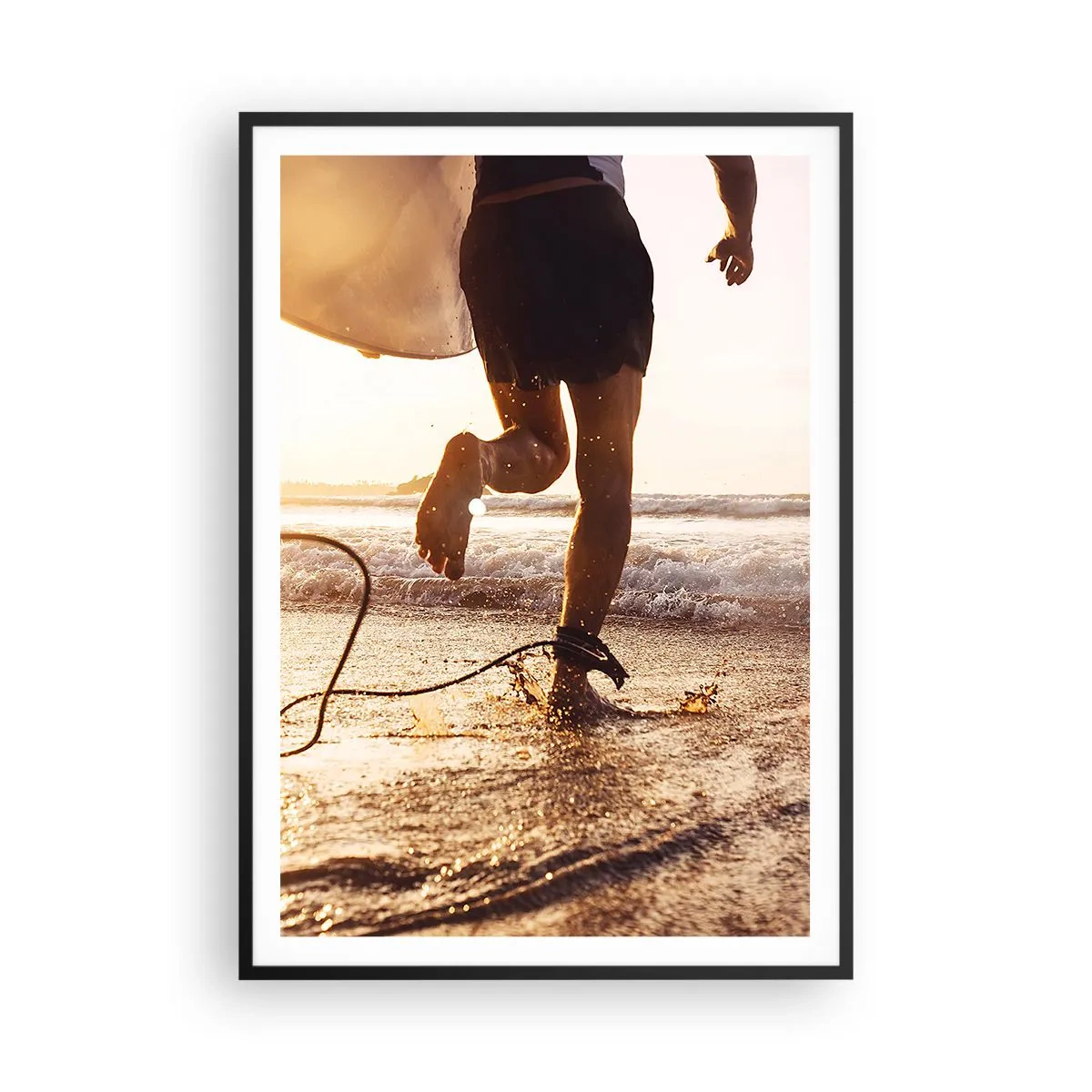 Plagát v čiernom ráme - V ústrety vlne - 70x100 cm