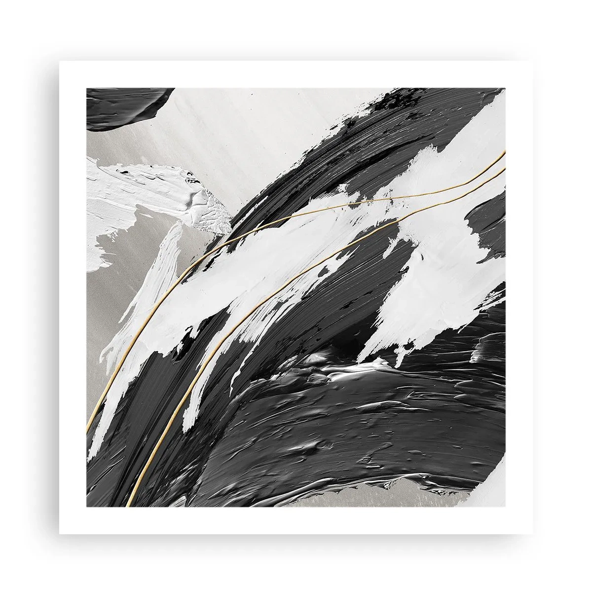 Plagát - Veľkorysá abstrakcia - 60x60 cm