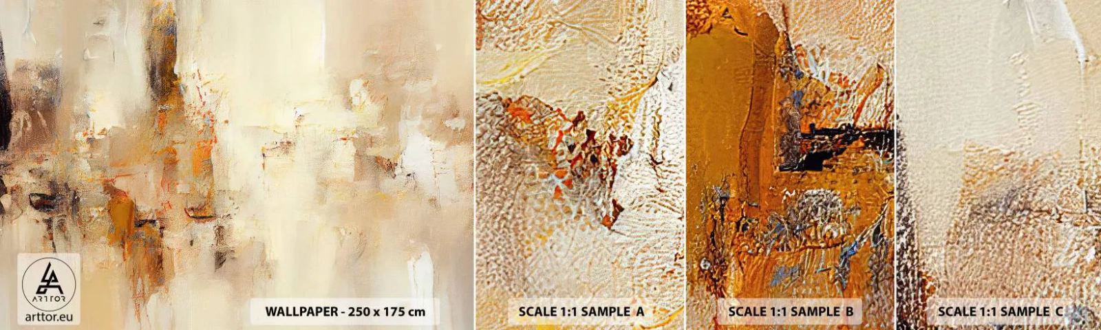 Vzorka Fototapeta Standard Eco - Duša jantáru - Abstrakcia, Kus, Minimalizmus - 100x30 cm