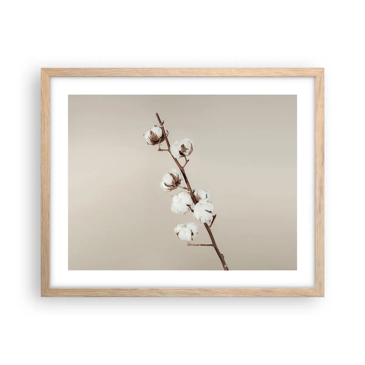 Plagát v ráme zo svetlého duba - Pri zdroji mäkkosti - 50x40 cm