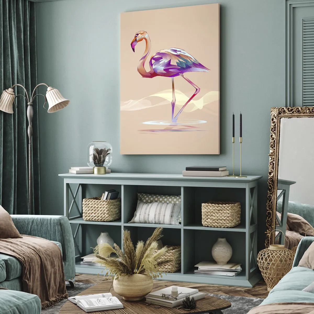 Obraz na plátne - Vták dobrých emócií - 45x80 cm