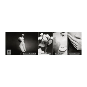 Vzorka Fototapeta Standard Eco - Excentrická elegancia - Telo, Kvety, Model - 100x30 cm